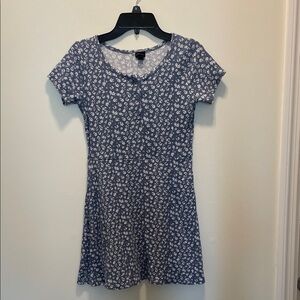 art class Blue Floral Scoop Neck Skater Dress